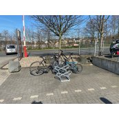 Bicycle parking rack | One-sided rack, 90 | 6 Bicycleslength: 2100 mm